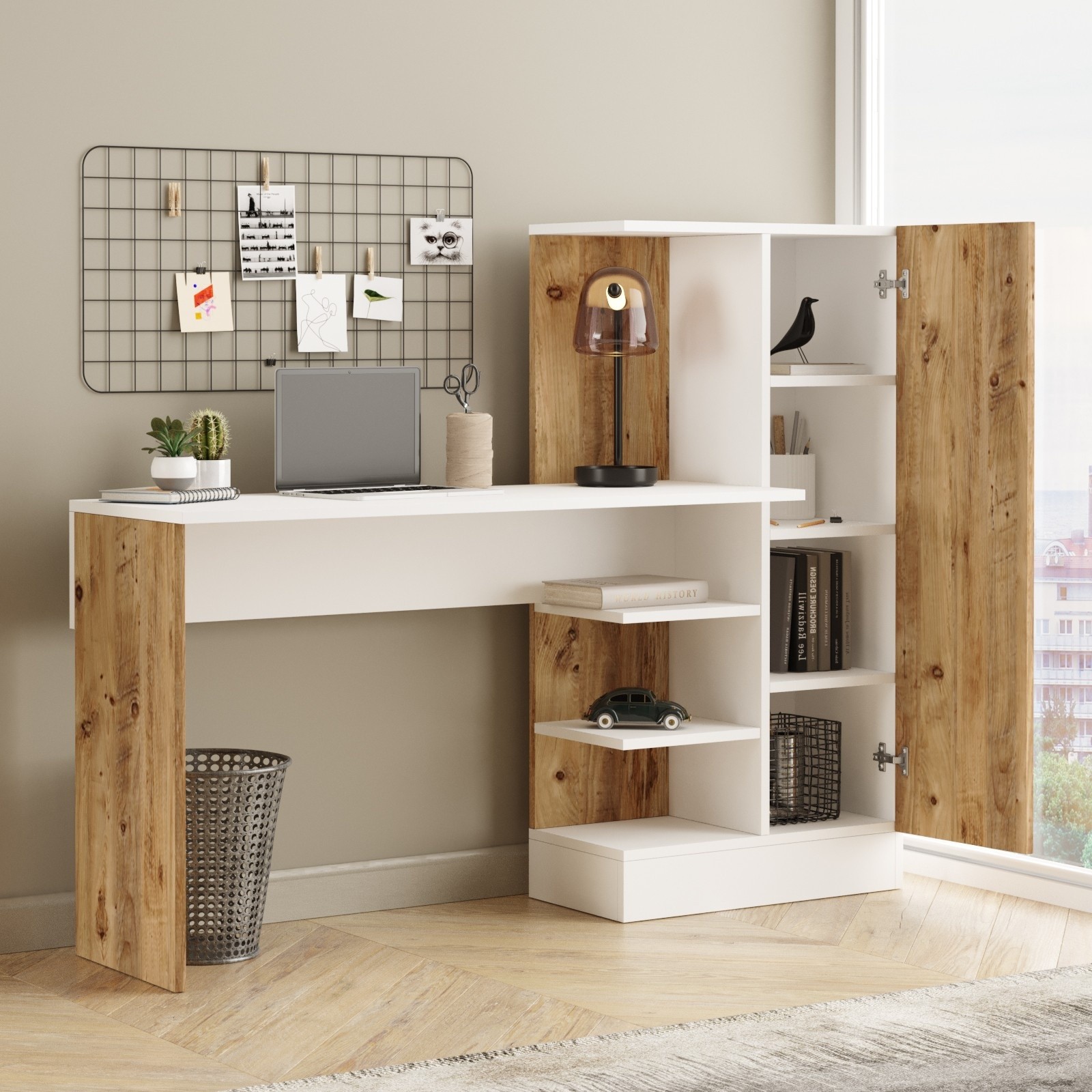 Письменный стол Hanah Home Ct2-Aw Atlantic Pine White