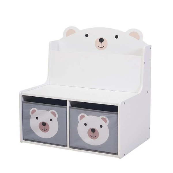 Скамейка с местом для хранения игрушек и книг «Bear», U-Grow