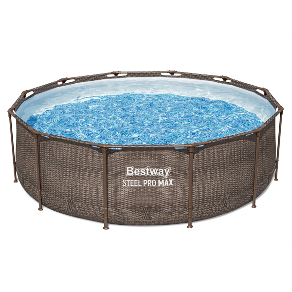 Bestway Бассейн STEEL PRO MAX Round Rotang 366×100 см, 9150Л, металлический каркас