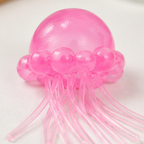 Игрушка-антистресс Squishy Flippy Медуза с гибкими щупальцами, розовая, 100 г