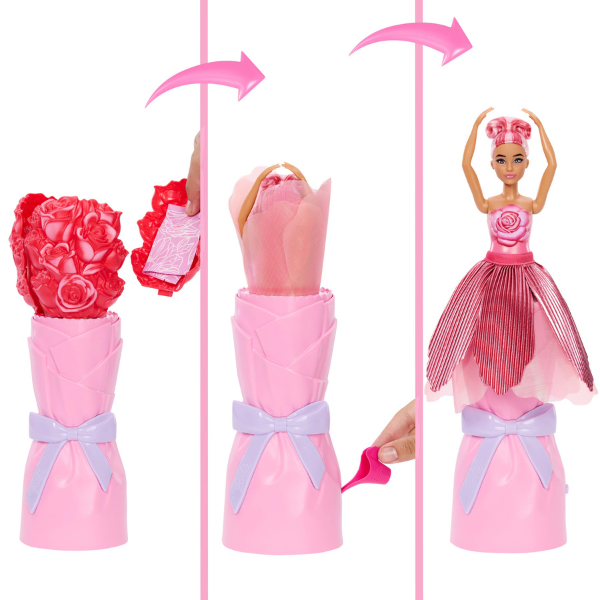 Кукла Barbie Petal Pop с ароматом красной розы