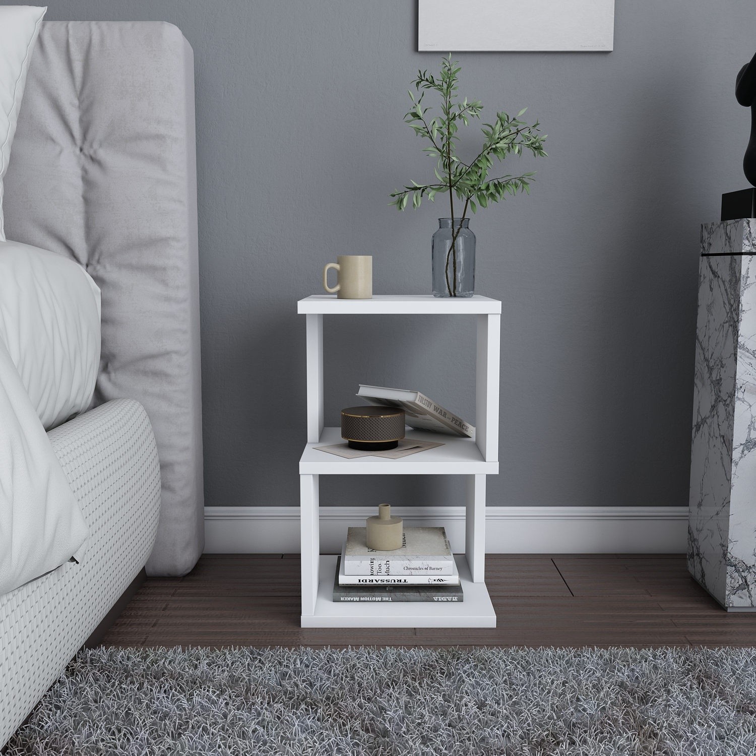 Прикроватная тумба Hanah Home Carter White