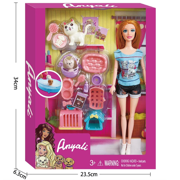 Игровой набор «Кукла с набором для домашних животных»
