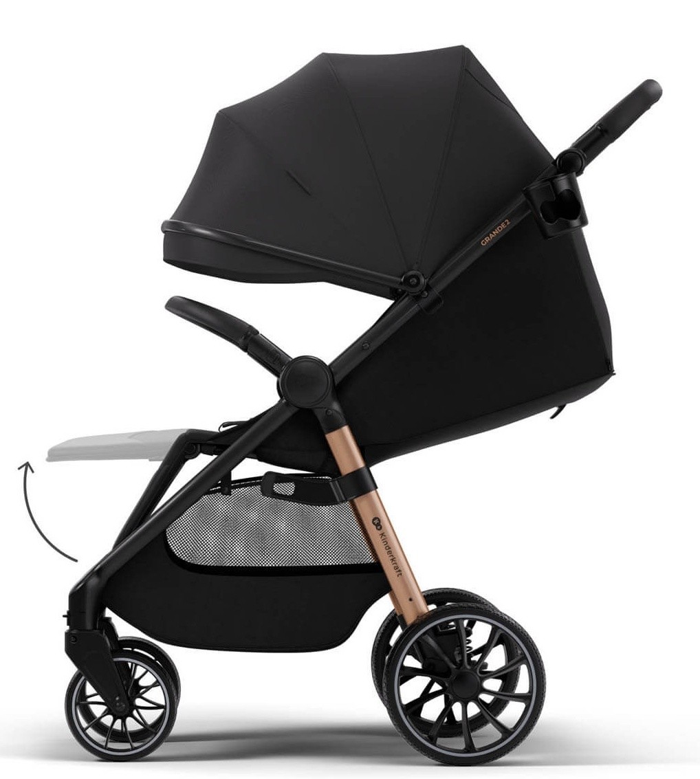 Коляска Kinderkraft Grande 2 Midnight Black (KSGRAN02BLK0000)