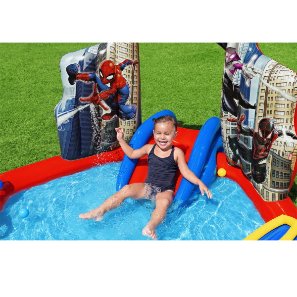 Bestway Надувной игровой центр «Человек паук», 211 x 206 x 127 см, 2+