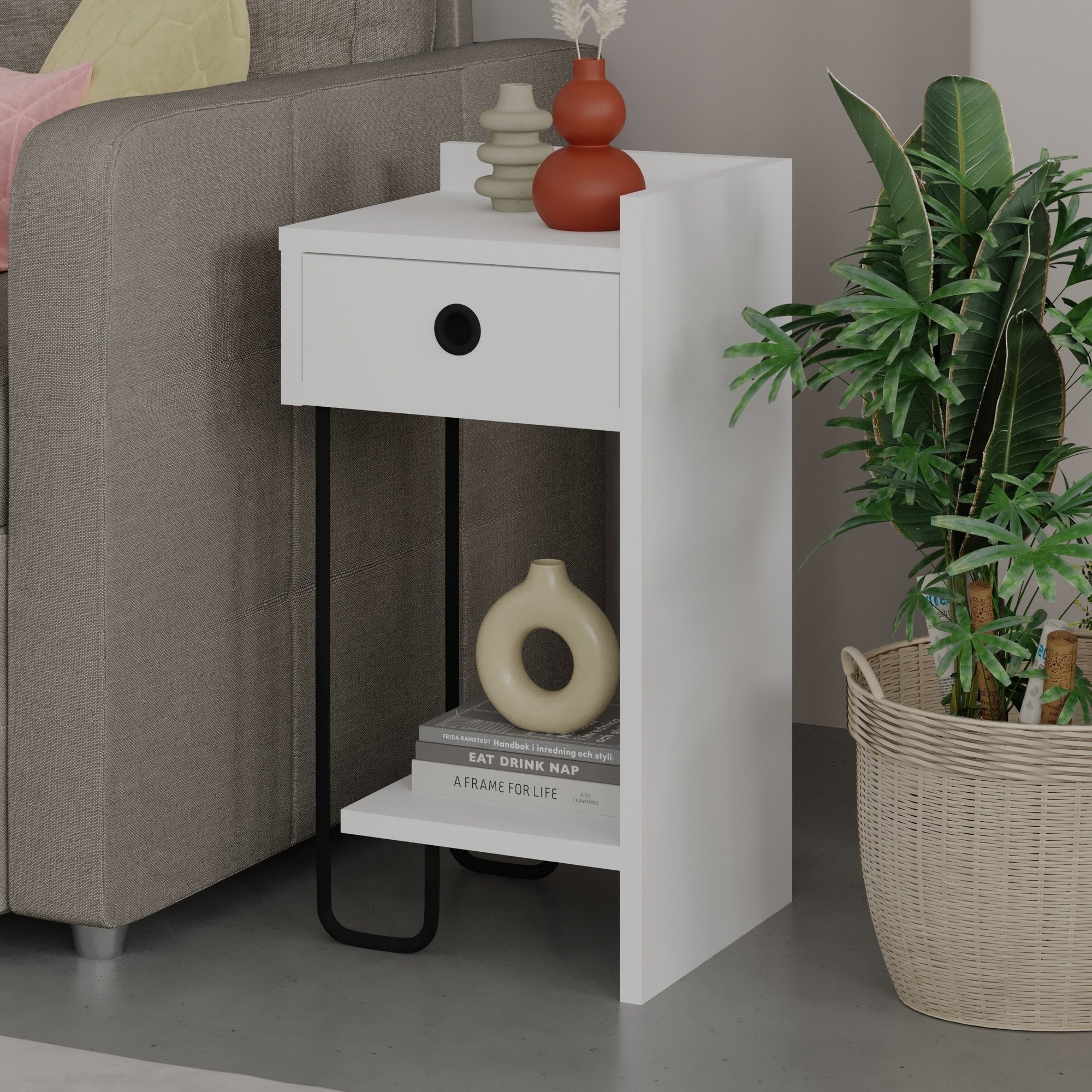 Прикроватная тумба Hanah Home Sirius Right White