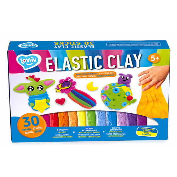 Воздушный пластилин Air clay «Инопланетяне», 30 цветов x 6 г.