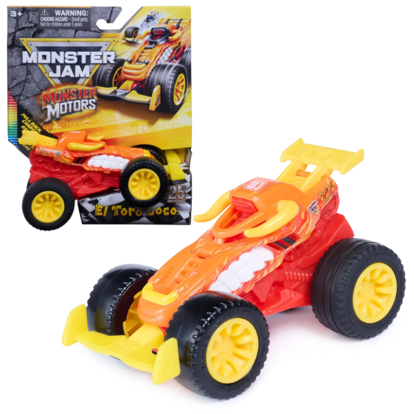 Машинка Monster Jam Motors 1:64 с инерцией