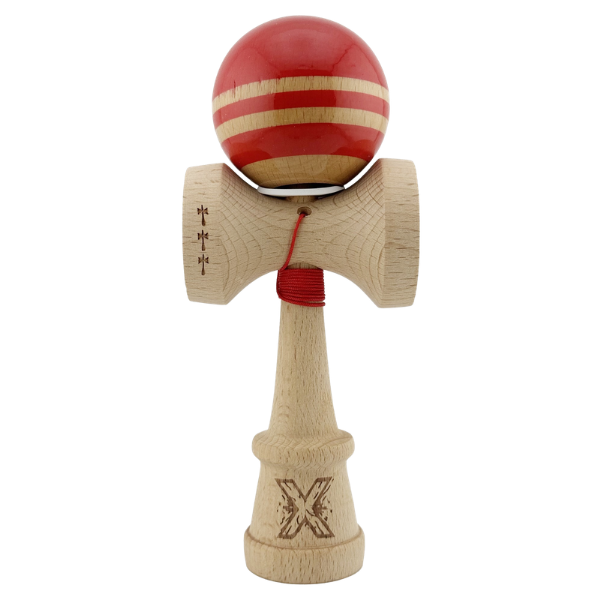 «Kendama Flippy X Original Rainbow», профессиональная, металлический подшипник, веревка 62/65 см, сверхлипкая, большие чашки, King Size 7 х 6 х 18 см, красно-коричневая