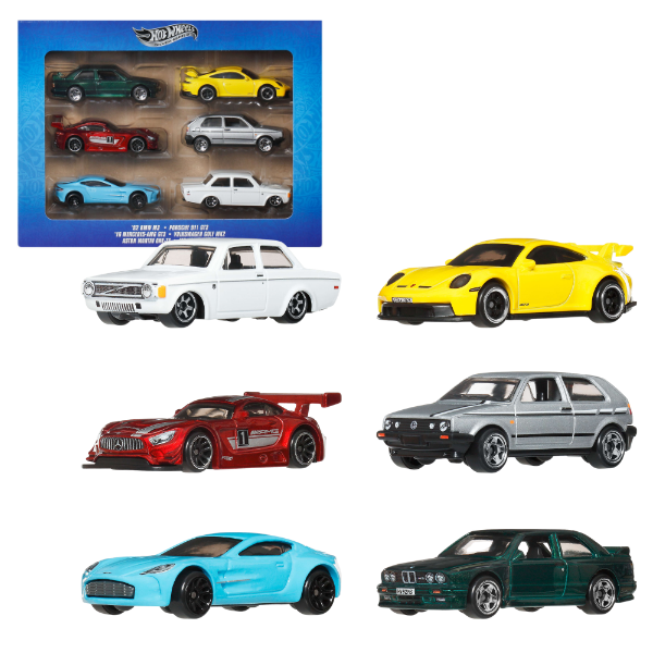 Набор из 6 машинок Hot Wheels «Silver Series» 1:64