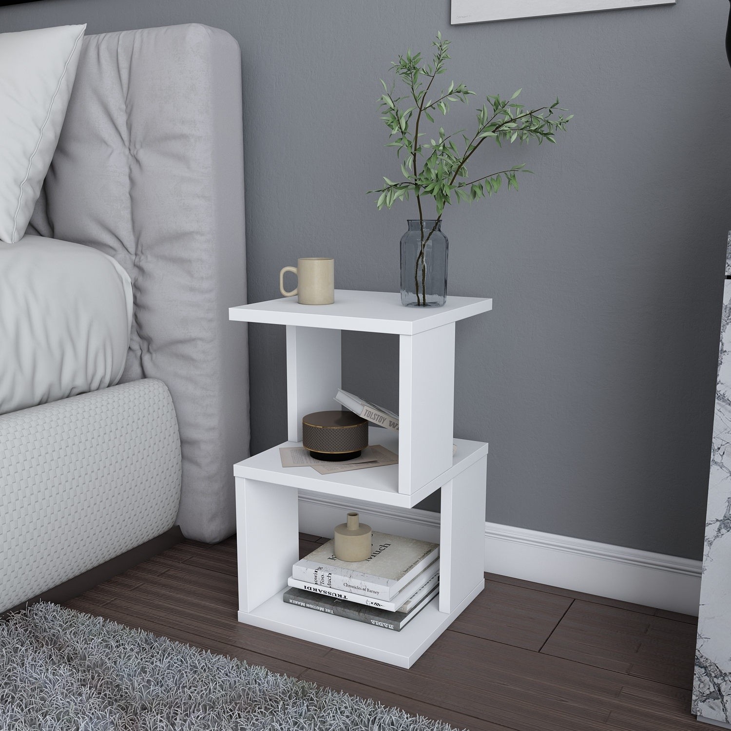 Прикроватная тумба Hanah Home Carter White