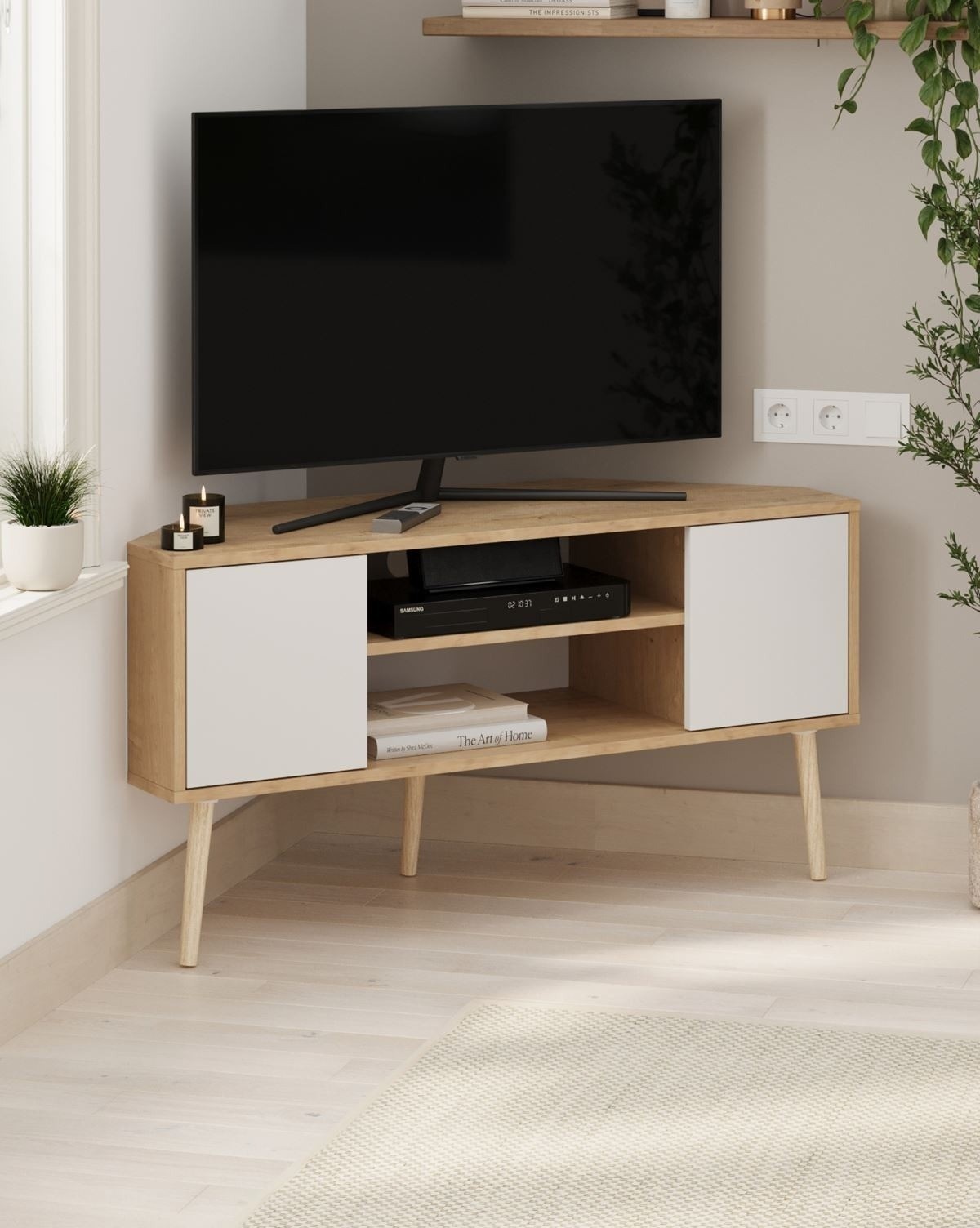Тумба под ТВ Bofigo 11-07-41 Sapphire Oak/White