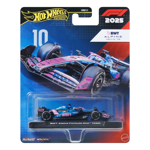 Hot Wheels 1:64 Коллекционная машинка «Formula 1: BWT Alpine #10»