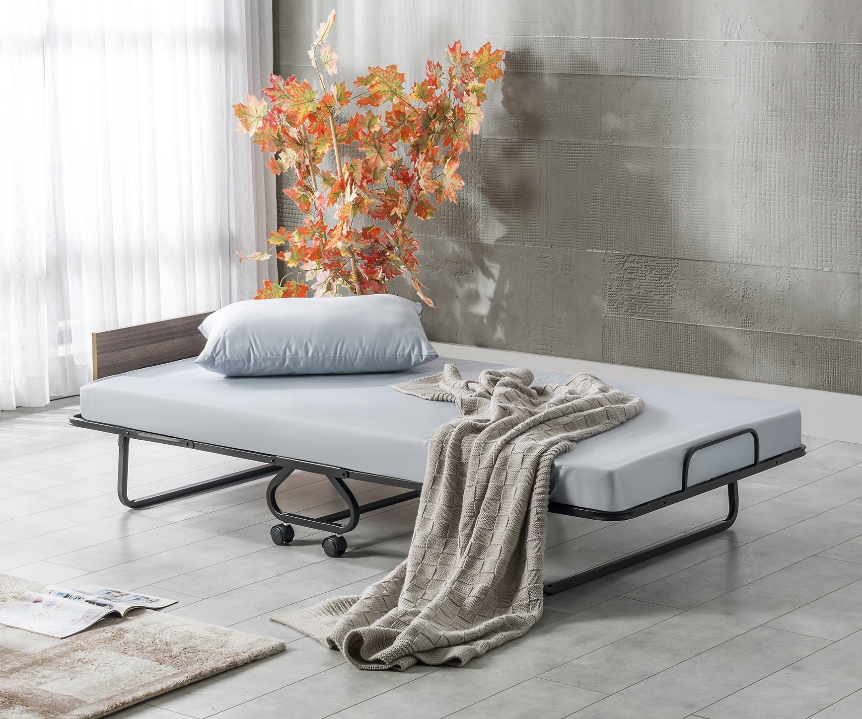 Раскладная кровать с матрасом Evger Sigma Folding 90x200cm