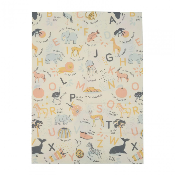 Двухсторонний игровой — развивающий коврик из пенопласта (алфавит), 180 x 120 x 1 см