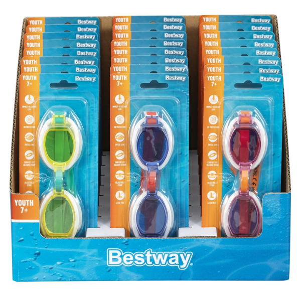 Bestway Очки для плавания, 3+, 3 цвета