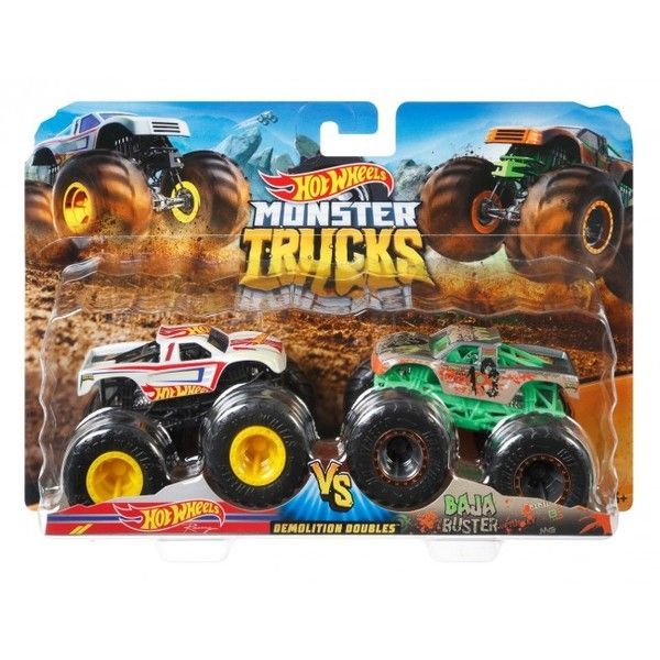 Hot Wheels "Monster Trucks" Набор из 2 машинок-внедорожников (в асс.)
