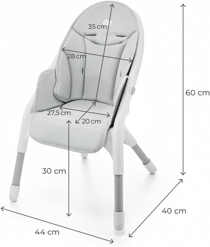 Стульчик для кормления Kinderkraft Dinnly 2in1 Light Grey (KHDINN00LGR0000)