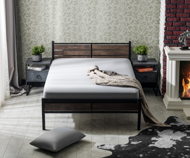 Кровать Evger K-300 160x200cm Black Wood
