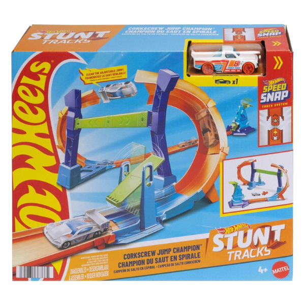 Игровой набор Hot Wheels «Corkscrew Jump Champion»