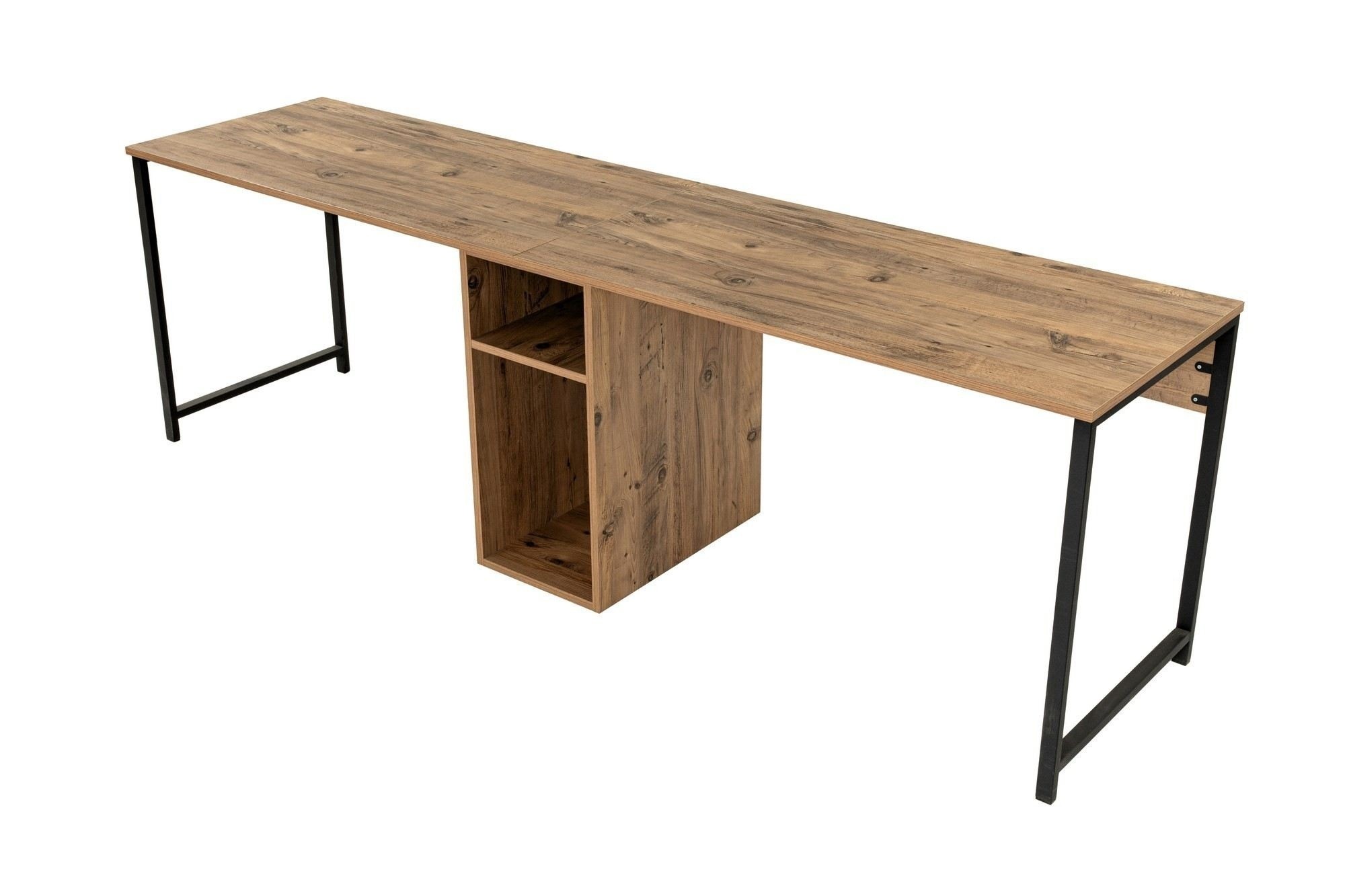 Письменный стол Hanah Home Twin Atlantic Pine Black