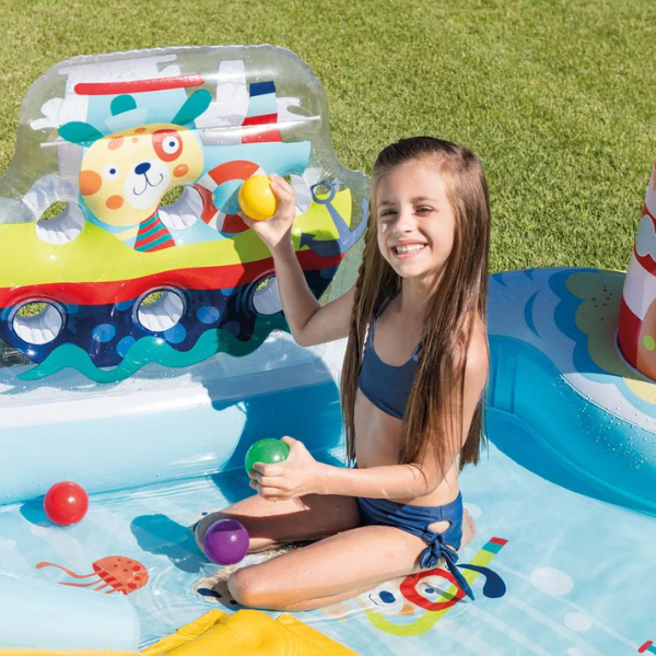 INTEX Надувной игровой центр “Рыбалка” 218x188x99 см, 182л, до 81кг, 2+