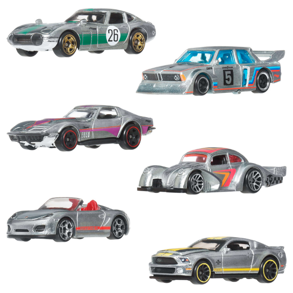 Набор Hot Wheels Silver Series 2025 «Zamac» 1:64, в асс.