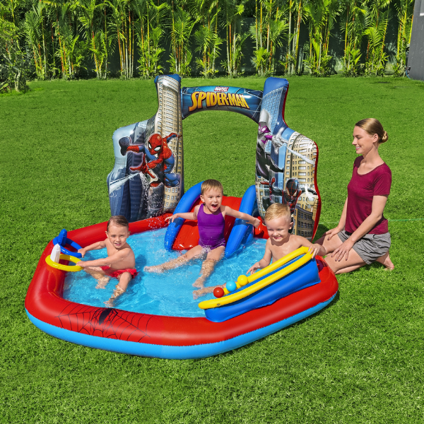 Bestway Надувной игровой центр «Человек паук», 211 x 206 x 127 см, 2+