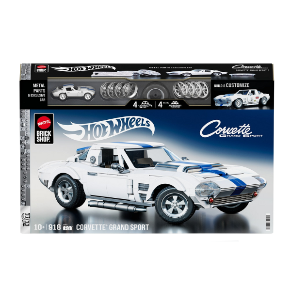 Конструктор Hot Wheels – Corvette Grand Sport, масштаб 1:16