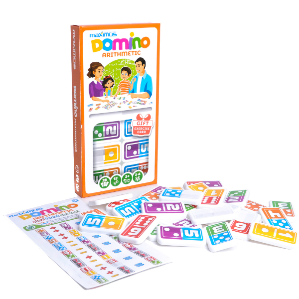 Настольная игра «Арифметическое домино», 28 карточек