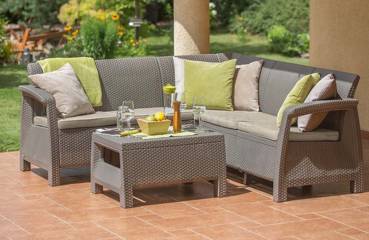 Набор садовой мебели Keter Corfu Relax Set Cappuccino/Sand (227845)