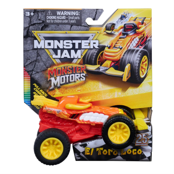 Машинка Monster Jam Motors 1:64 с инерцией