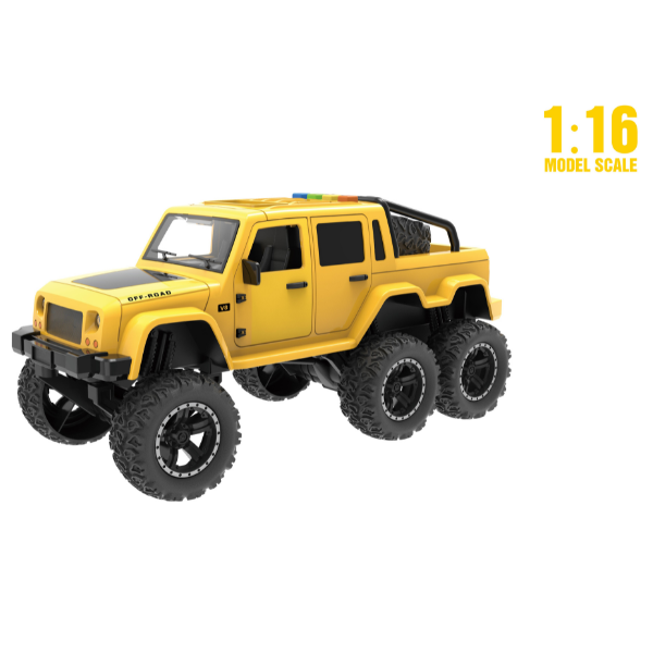 1:16 Jeep с 6 колесами, инерционный (свет / звук)