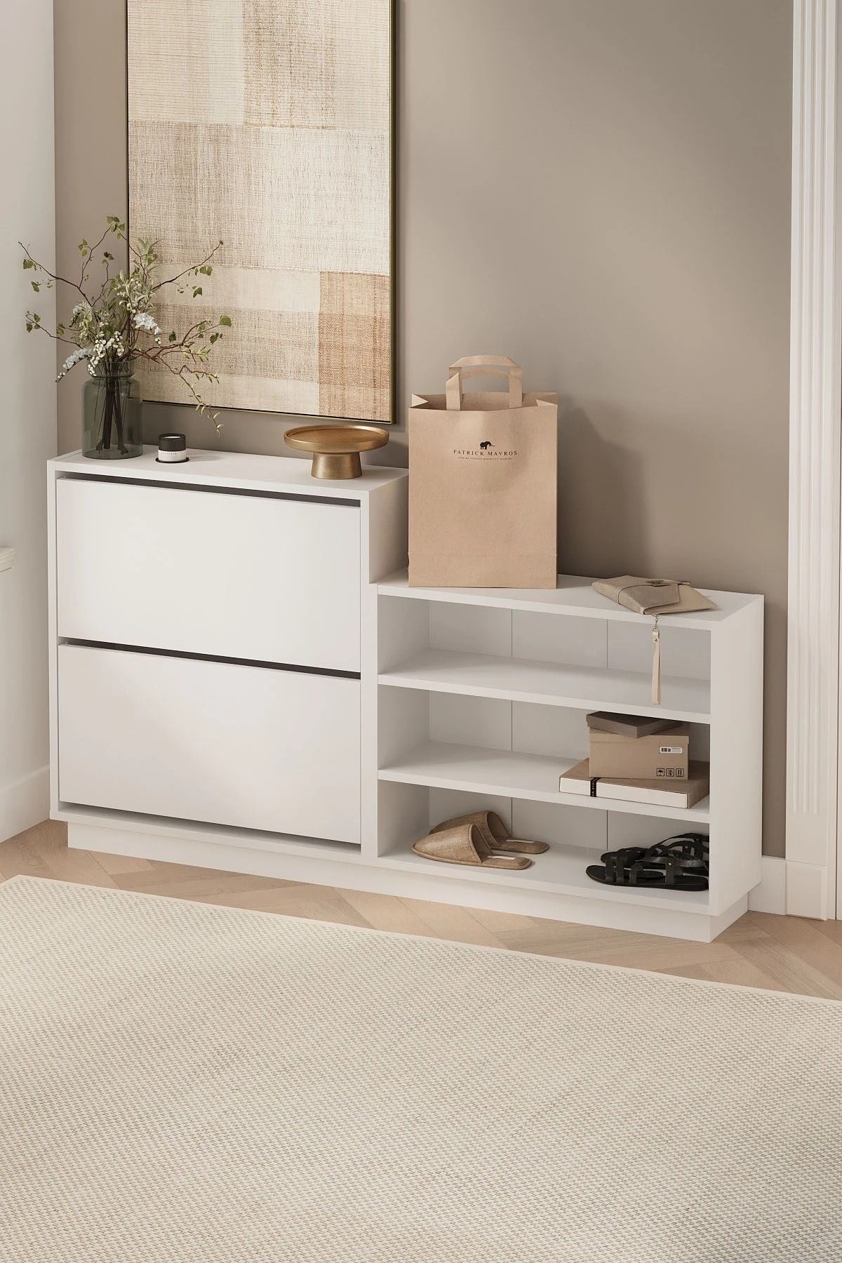 Обувница Bofigo 18-13-01 White