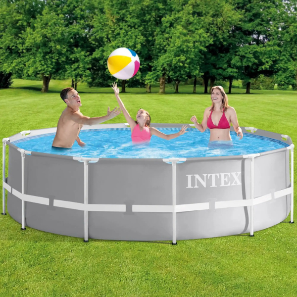 INTEX Бассейн PRISM FRAME PREMIUM 366х99 см, 8592Л, металлический каркас, с фильтрующим насосом