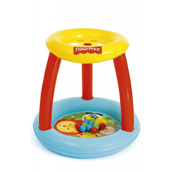 Bestway Игровой центр 89x89x84см ЗВЕРЮШКИ Fisher Price с мячами (15шт), 2+