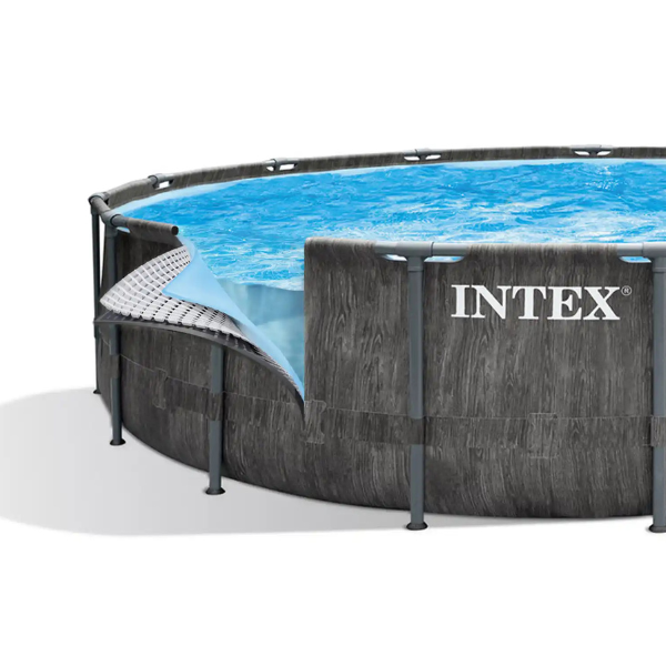 INTEX Бассейн GREYWOOD PRISM FRAME PREMIUM 549х122см, 24311Л, металлический каркас, с фильтрующим насосом