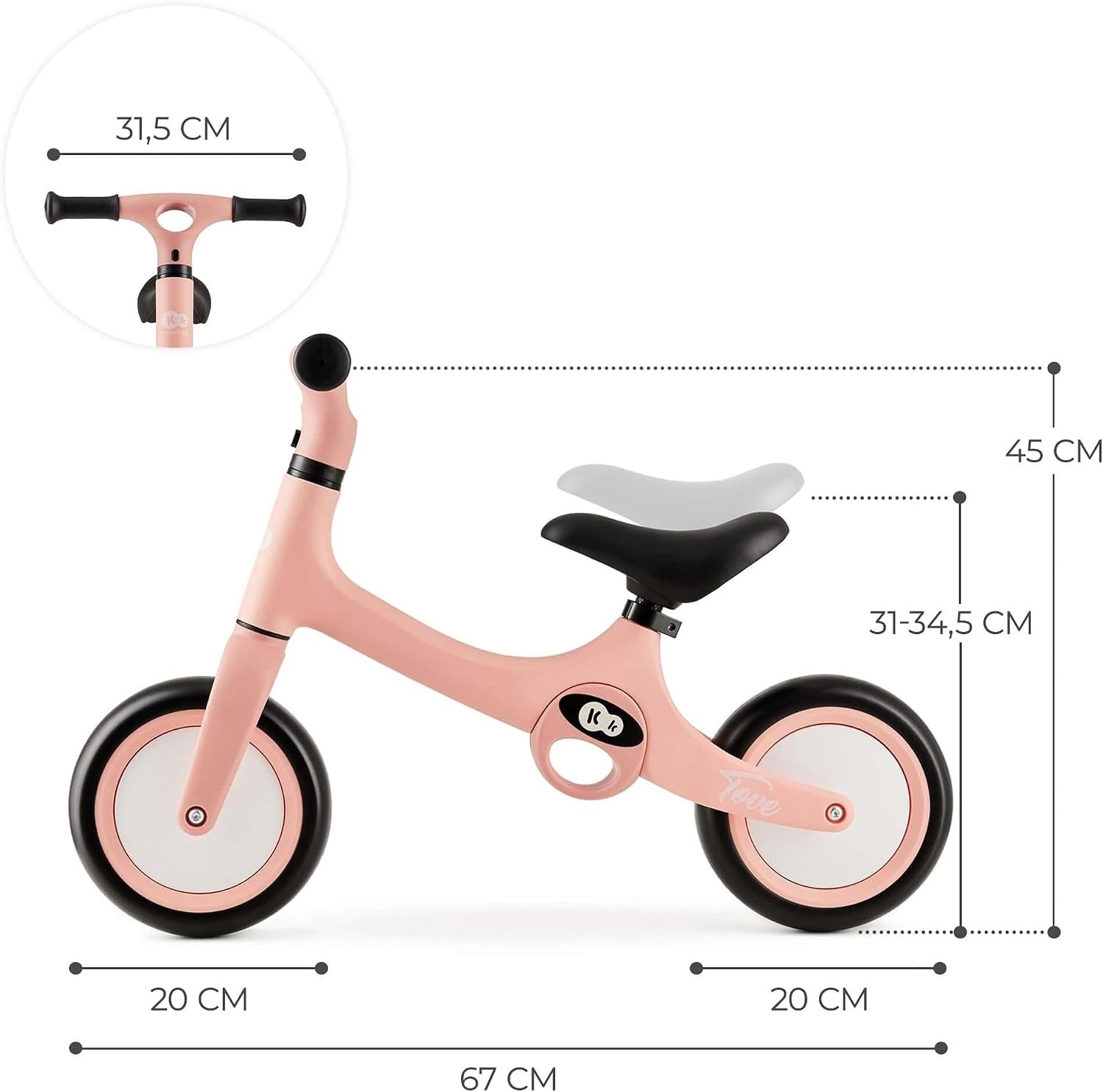 Беговел Kinderkraft Tove Pink (KRTOVE00PNK0000)
