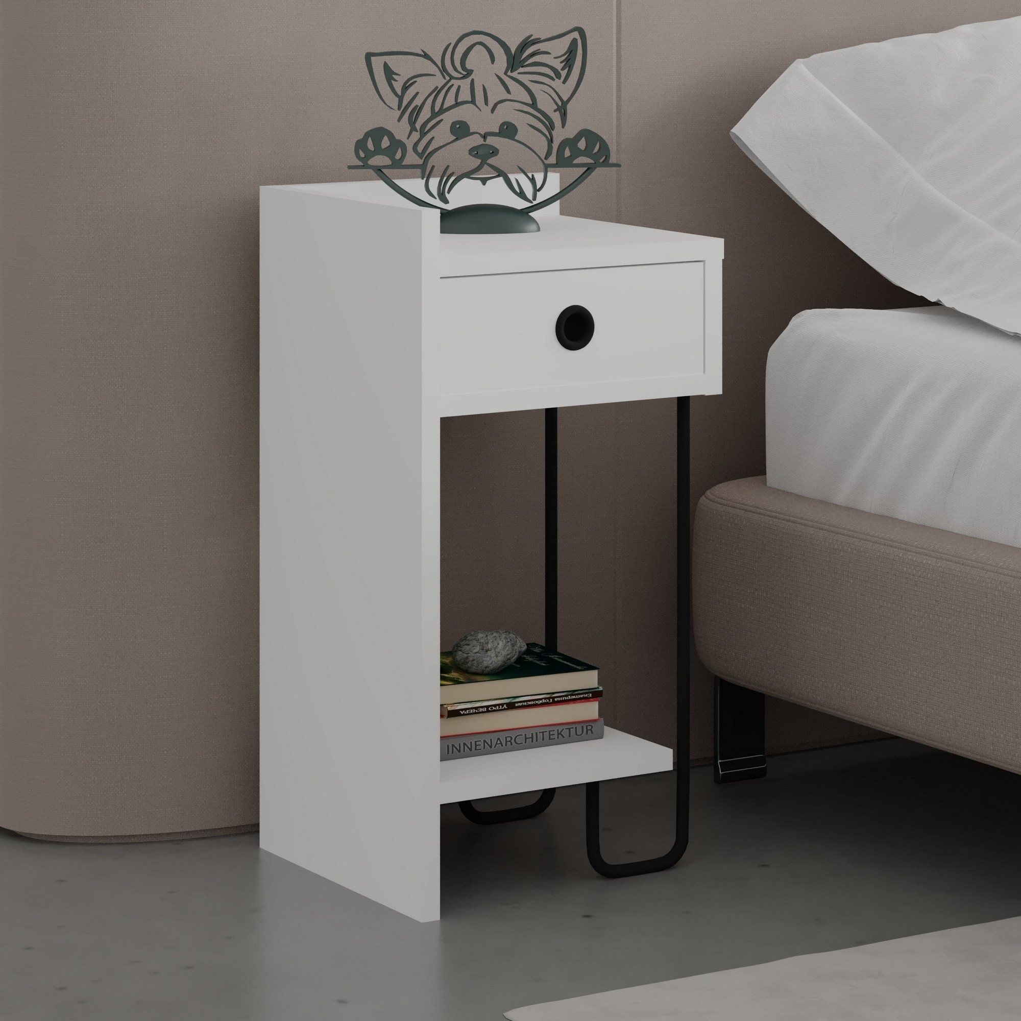 Прикроватная тумба Hanah Home Sirius Left White v2