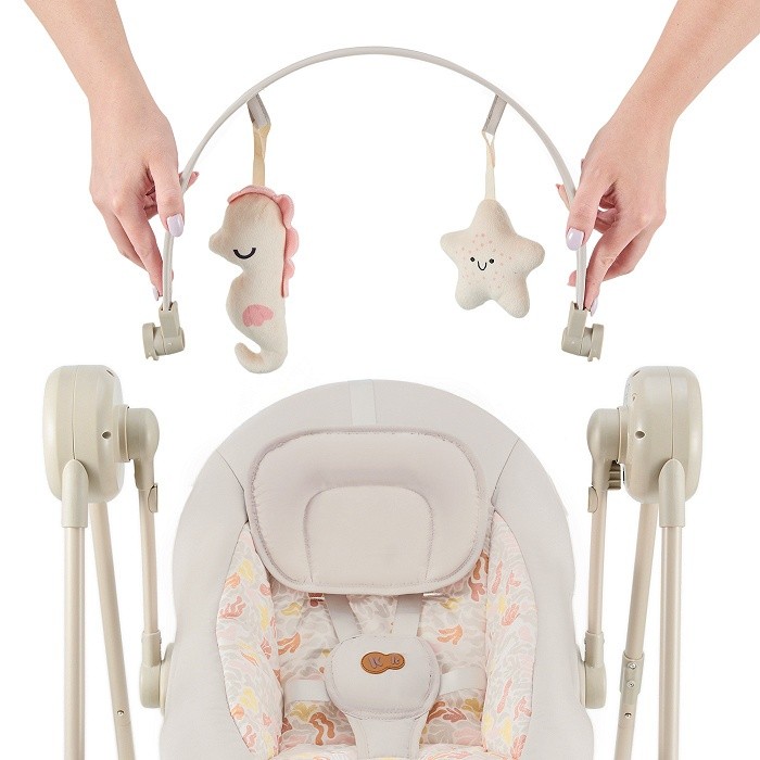 Электрические качели Kinderkraft Swingee Beige (KBSWIN00BEG0000)