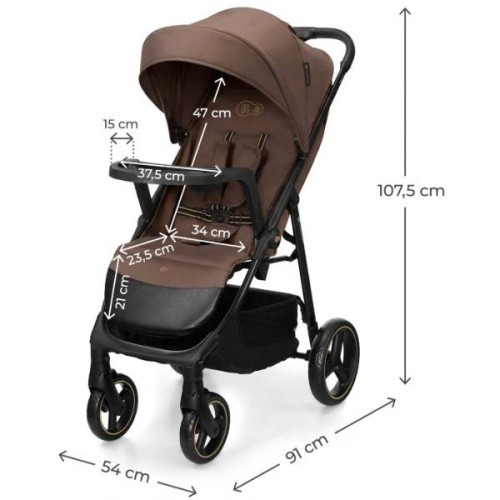 Коляска Kinderkraft Trig 3 Brown (KSTRIG03BRW0000)