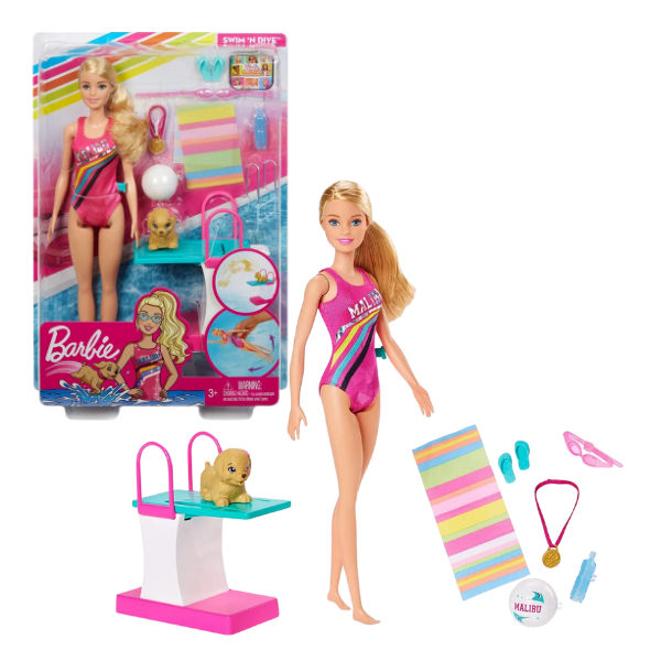 Кукла Barbie «Тренировка в бассейне»