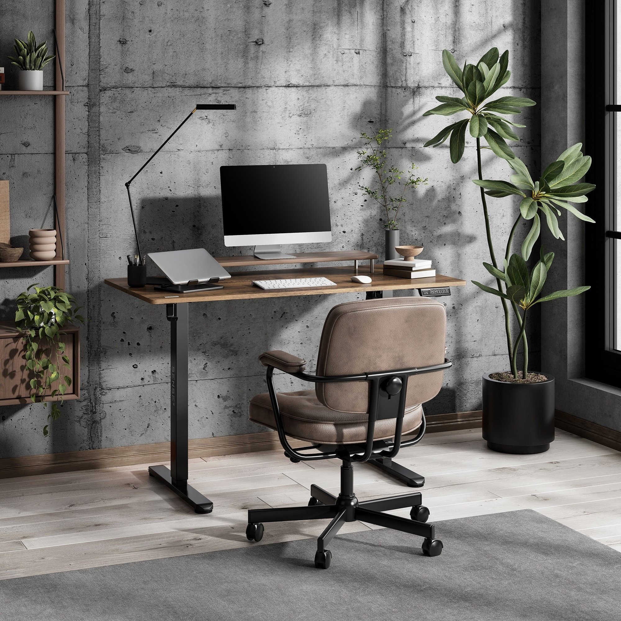 Письменный стол Sense7 Nojo Light 120x60 Dark Brown