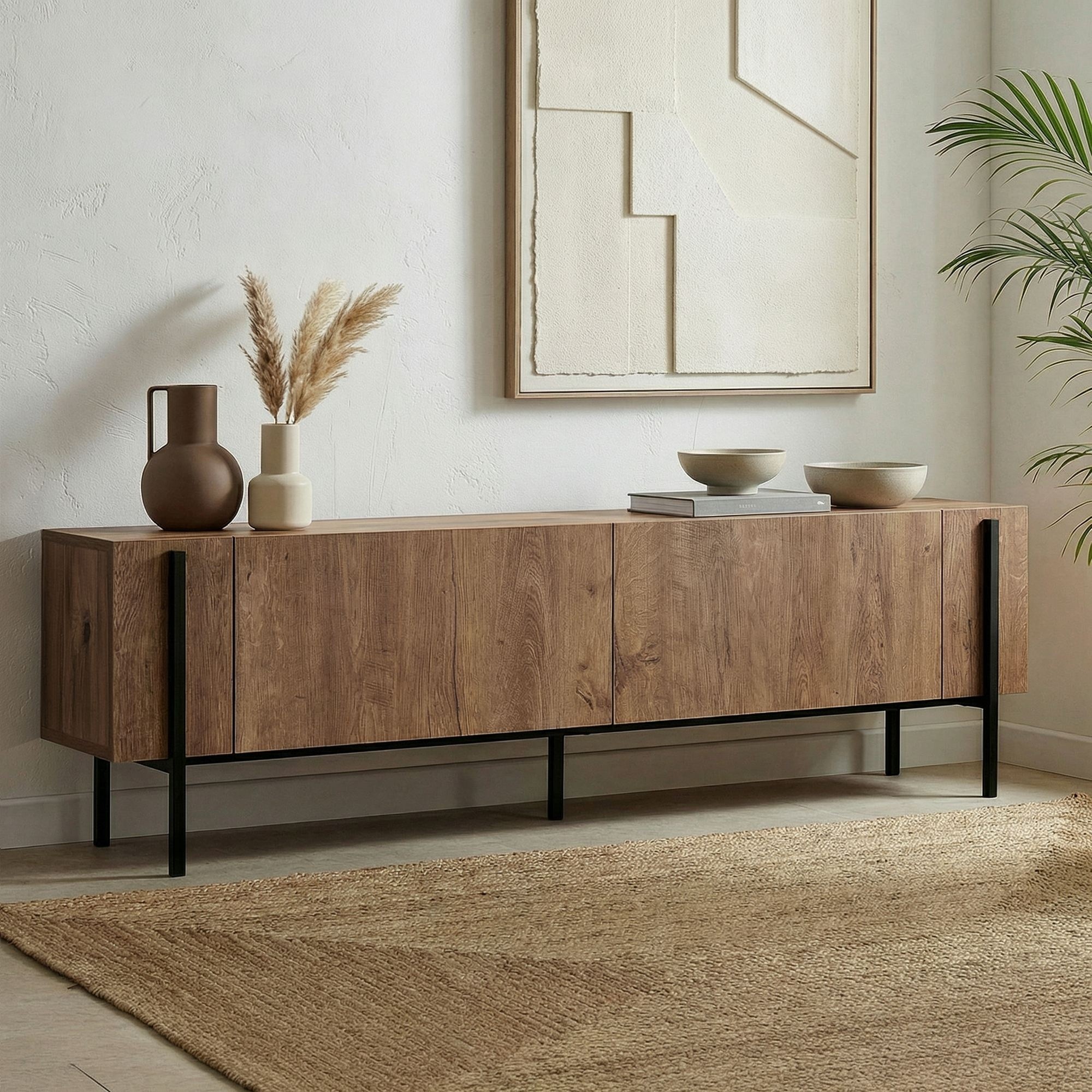 Тумба под ТВ Hanah Home Nexus Kafkas Oak Black