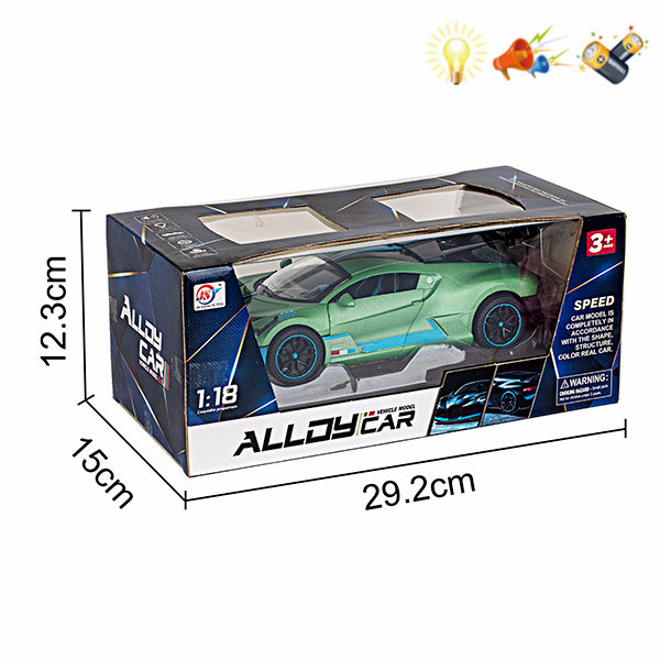1:18 Автомобиль инерционный (свет, звук)