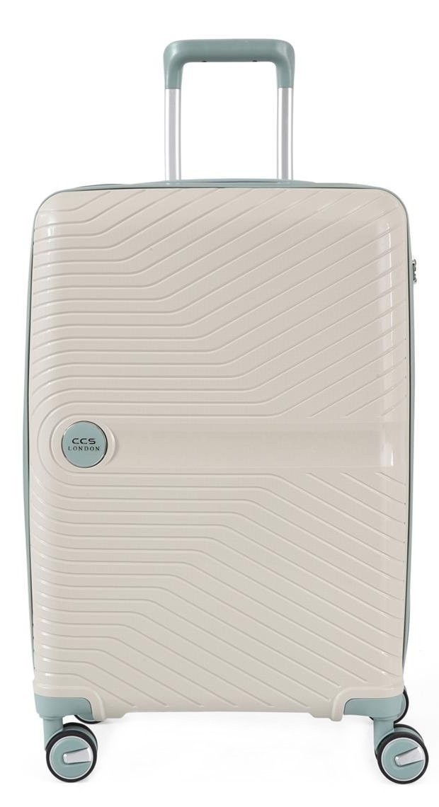 Чемодан CCS 5239 S White/Blue
