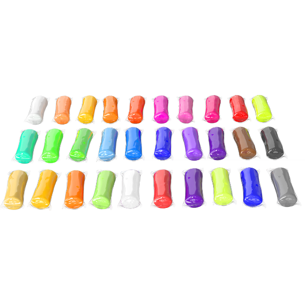 Тесто для лепки Play dough, 30 цветов х 15 г.