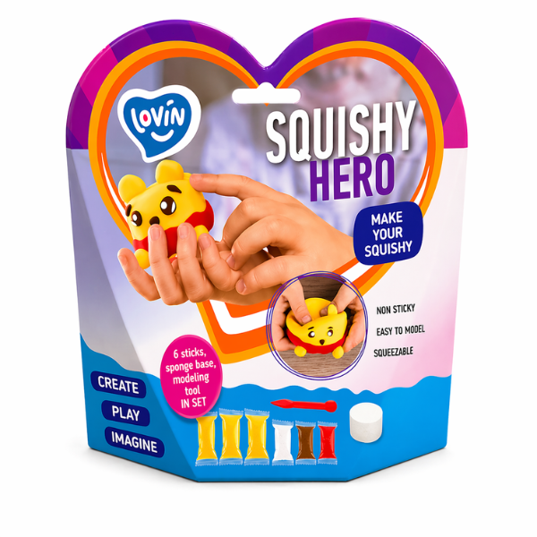 Набор воздушного пластилина Air clay «Squishy: Винни-пух», 6шт. х 5г.