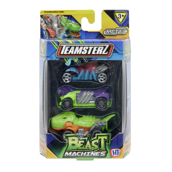 Набор из 3 машинок Teamsterz Beast Machines Die-Cast, в асс.