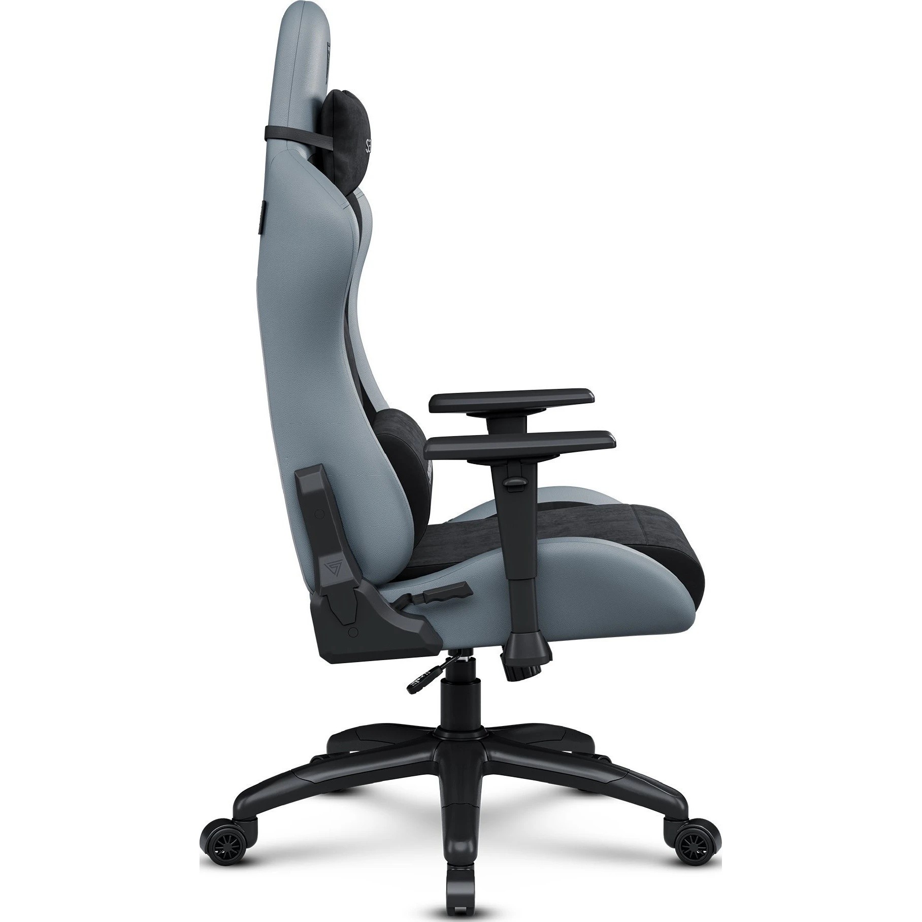 Геймерское кресло Sense7 Spellcaster FUKU XL PU Black and Gray